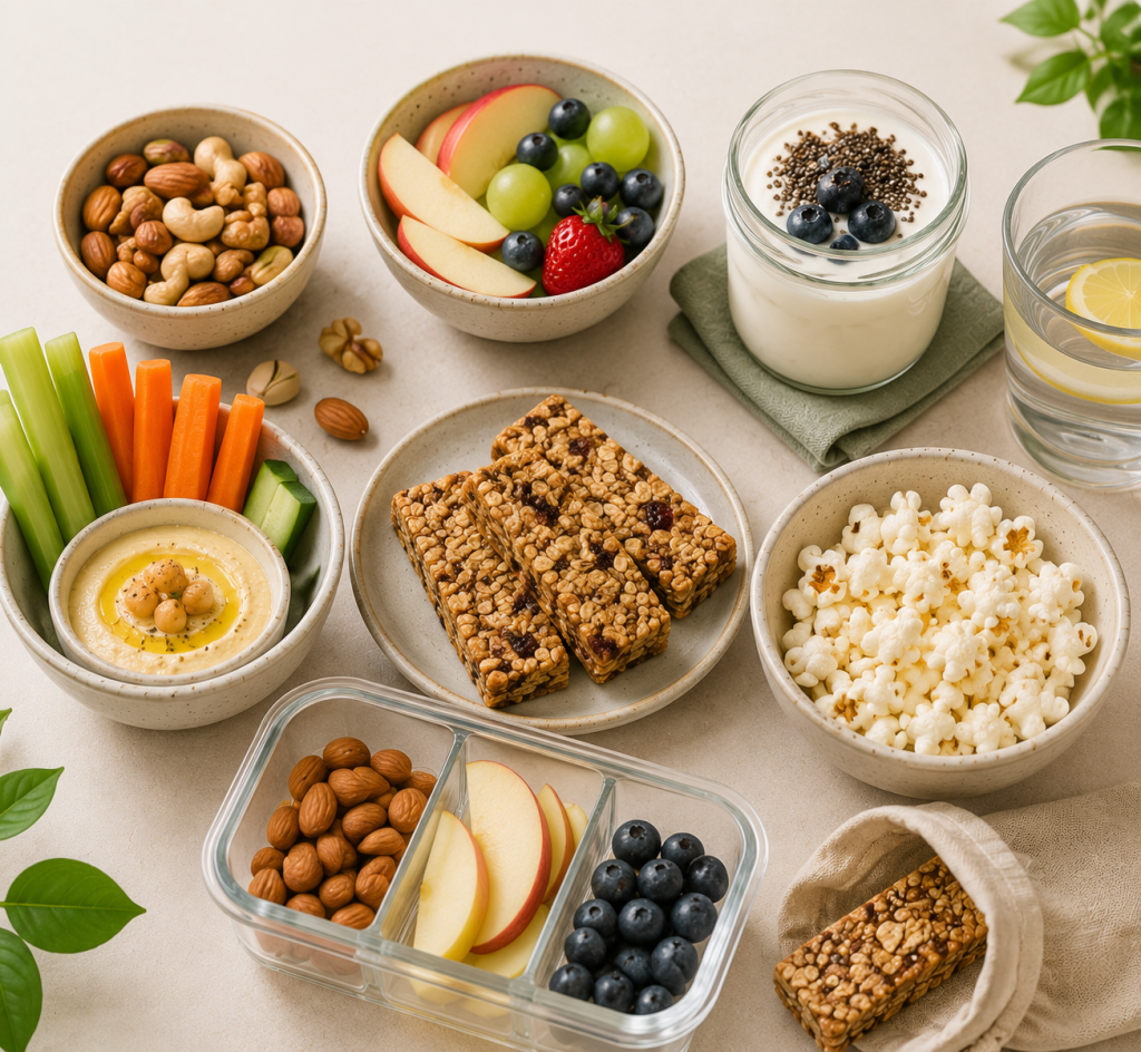 Snacks saludables para combatir el hambre entre comidas