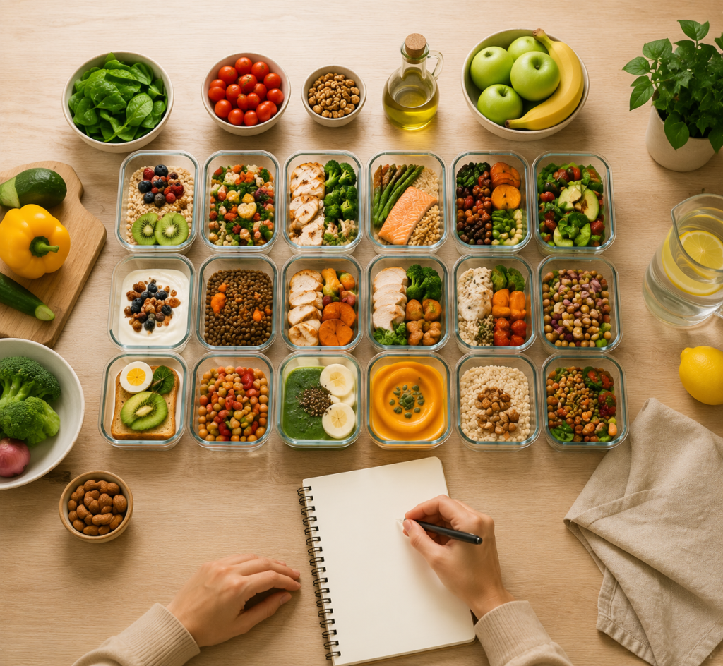 Plan semanal de comidas para un estilo de vida equilibrado