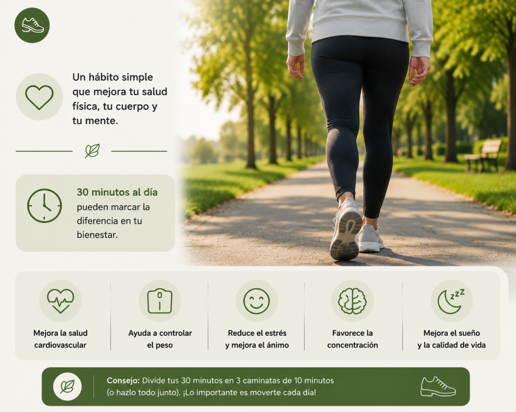 Beneficios de caminar 30 minutos al día